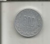 Moneda Romania 500 Lei 1999, Aluminiu, Numismatica