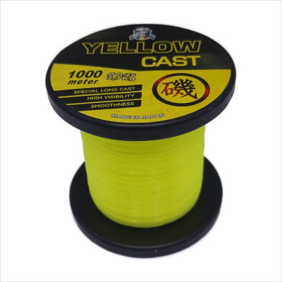 Fir monofilament pescuit, Cast, lungime 1000 m, 0.25 mm, 7.70 kg, galben foto