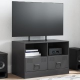 Cumpara ieftin Dulap TV, negru, 67x39x44 cm, oțel
