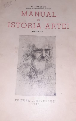 MANUAL DE ISTORIA ARTEI OPRESCU 1943 foto
