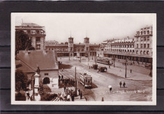 BUCURESTI GARA DE NORD TRAMVAI AUTOMOBIL EPOCA foto