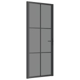 Cumpara ieftin Usa de interior, 83x201,5 cm, negru, sticla ESG si aluminiu
