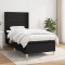 vidaXL Pat box spring cu saltea, negru, 90x190 cm, textil 3131875