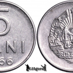 1966, 5 Bani - RSR - Romania