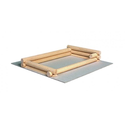 Set constructie arhitectura Vario, 72 piese din lemn, Walachia foto