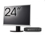 Pachet Calculator Refurbished HP EliteDesk 800 G2 Mini PC, Intel Core i7-6700T 2.80 - 3.60GHz, 8GB DDR4, 256GB SSD + Monitor 24 Inch + Windows 10 Pro