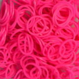 Cumpara ieftin Elastice Rainbow Loom - Neon Roz - 300 buc.