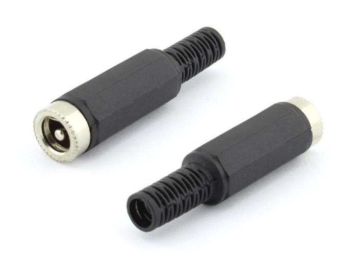 Conector DC, 2,1mm, mama, pe cablu - 121691