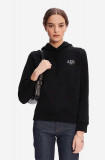 A.P.C. hanorac de bumbac Hoodie Manuela femei, culoarea roz, cu glugă, cu imprimeu COEZD.F27760-OFFWHITE, APC