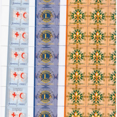 RO-0133-Romania 2004-Lp 1668-Organizatii mondiale-coli nestampilate de 28 timbre