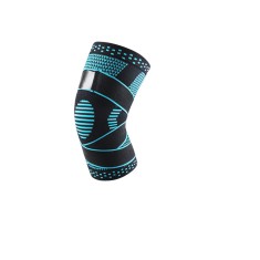 Genunchiera sport Beister, L, diametru picior 42, 51 cm, negru, albastru