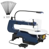 Gossi fierastrau electric de traforaj cu pedala si lumina led 125 w