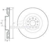 Disc frana RENAULT CLIO IV caroserie inchisa/combi (KH_) (2013 - 2021) KRIEGER 0950004355