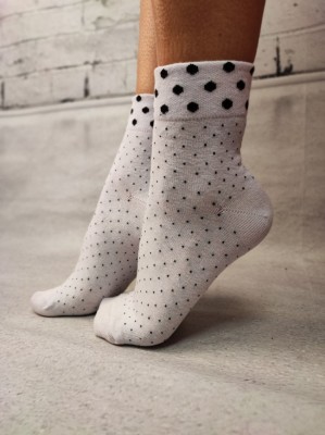 STK450-211 Sosete medii din bumbac ultrasox cu bulinute foto