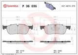 BREMBO P 36 035 PRIME LINE set placute frana,frana disc