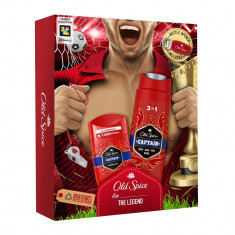 Pachet Promo, Old Spice, Capitain Footballer, Gel De Dus 250 ml + Deodorant Stick 50 ml