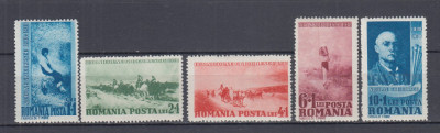 ROMANIA 1938 LP127 CENTENARUL PICTORULUI NICOLAE GRIGORESCU SERIE SARNIERA foto