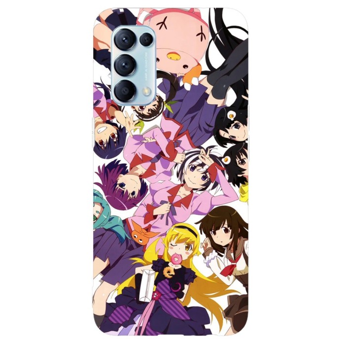Husa compatibila cu Oppo A77 model Bakemonogatari, Silicon, TPU, Viceversa