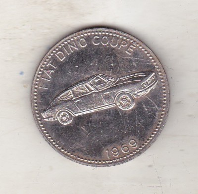 bnk jt Automobile - Fiat Dino Coupe 1969 - jeton Shell foto
