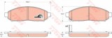 Set placute frana,frana disc NISSAN NAVARA platou / sasiu (D40) (2008 - 2016) TRW GDB3404