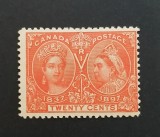CANADA-1897-Jubileul-20 ct.-vermilon-MH/*-cote+190$