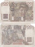 1952 (3 IV), 100 francs (P-128d.3) - Franța