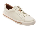 Pantofi sport CLARKS albi, UN MAUI LACE, din piele naturala