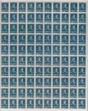 ROMANIA 1943/45 LP 154 REGELE MIHAI I UZUALE FILIGRAN MM VALOAREA 16 LEI ALBASTRU COALA 100 TIMBRE STARE MNH, Nestampilat