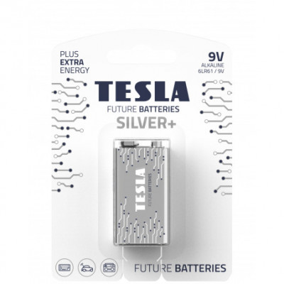 Baterie alcalina TESLA SILVER 6LR61 9v nereincarcabila foto