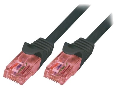 Patch Cord UTP Cat6 Negru 2m foto