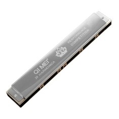 Muzicuta Harmonica profesionala metalica in cutie cu 24 note,QI MEI