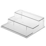 Raft cu 3 Nivele din Plastic Transparent pentru Condimente, CMCLASS