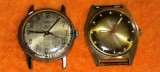 2 ceasuri de mana rusesti vintage mecanice POBEDA SI POLJOT 17 jewels FUNCTIONALE