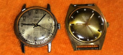 2 ceasuri de mana rusesti vintage mecanice POBEDA SI POLJOT 17 jewels FUNCTIONALE foto