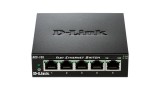 SWITCH D-LINK 5 porturi 10/100Mbps. carcasa metalica, &quot;DES-105&quot; (timbru verde 2 lei)