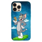 Husa compatibila cu Apple iPhone 13 model Tom And Jerry Friends, Silicon, TPU, Viceversa, Transparent, Carcasa