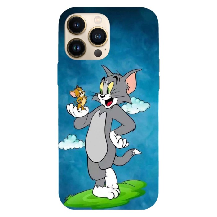 Husa compatibila cu Apple iPhone 15 Plus model Tom And Jerry Friends, Silicon, TPU, Viceversa