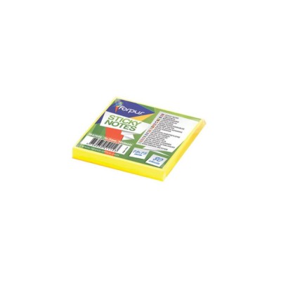 Notite Adezive FORPUS, 75x75 mm, 80 File, Galben, Notes-uri, Post-it, Sticky-Notes, Notite Autoadezive, Cub Notite Adezive, Set Notite Adezive 80 File foto