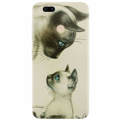 Husa silicon pentru Xiaomi Mi A1, Little Cat foto