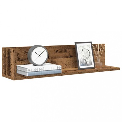 vidaXL Rafturi perete 2 buc. lemn vechi 75x16,5x16,5 cm lemn prelucrat 860038 foto