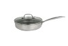 Tigaie inalta Zilan ZLN9679 cu capac tri-ply, inox, antiaderent, protectie la zgarieturi, usor de spalat, 26 cm ,3.2L