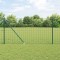 vidaXL &Icirc;ngrădire cu st&acirc;lpi Verde 1 x 10 m Oțel