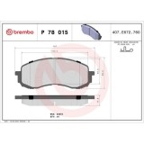 Placute frana Subaru Impreza Estate (Gg) 10.00-12.08, Impreza Liftback (Gp) 10.11-, Impreza Liftback (Gr Gh G3) 03.07-05.14, Impreza Saloon (Gd) 09.9