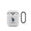 Husa Silicon AirPods 1/2 U.S. Polo Assn. USACA2TPUWH, Alba