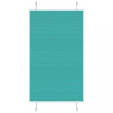 vidaXL Jaluzea plisată verde petrol 70x100 cm Lățime țesătură 69,4 cm