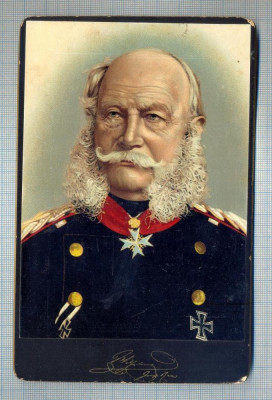 W117 FOTO CABINET-IMPARATUL WILHELM I AL GERMANIEI-INTRE 1871-1888- NASCUT 1797 foto