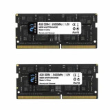 Set memorie RAM 8 GB 2x4 GB sodimm ddr4 2400 Mhz NELBO pentru laptop, DDR 4, Dual channel