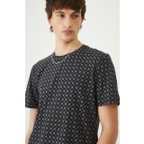 Medicine tricou barbati, culoarea negru, modelator
