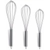 Set 3 teluri din inox Berglander, 31cm/26cm/21cm, Argintiu