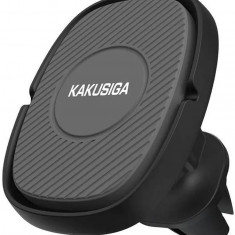 Suport Auto Kakusiga KSC-254, Magnetic, sistem de prindere la grila de ventilatie, Negru